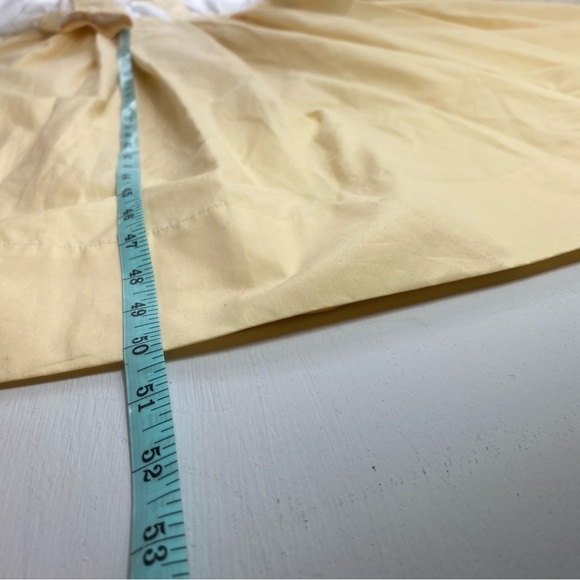 Marni Made in Italy White Tan Buttoned Front Poplin Midi Shirt Dress Sz 6 (42) - Picture 14 of 15